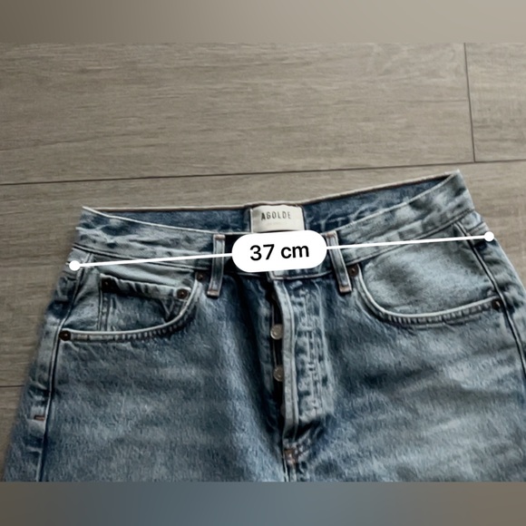 AGOLDE “Carey” High-Rise Denim Shorts – Light Wash size:27 - Picture 7 of 9